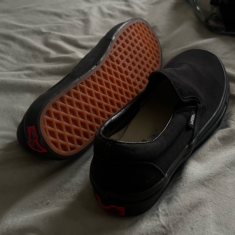 Vans Black Slip-On Shoes